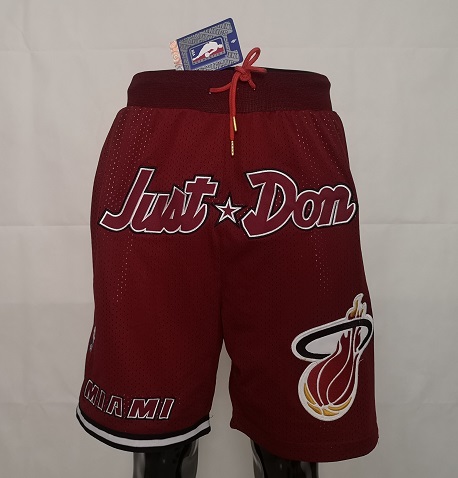 2020 Men NBA Miami Heat red shorts->toronto raptors->NBA Jersey